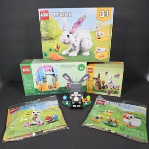 LEGO Easter Lot Easter Bunny Brickheadz Chickens Eggs Six Full Sets
